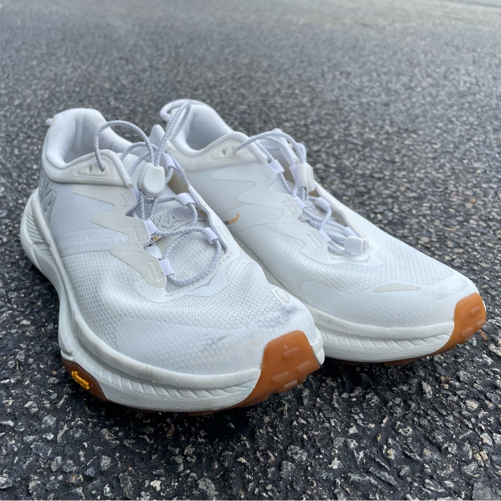 White Hoka Transport Sneakers